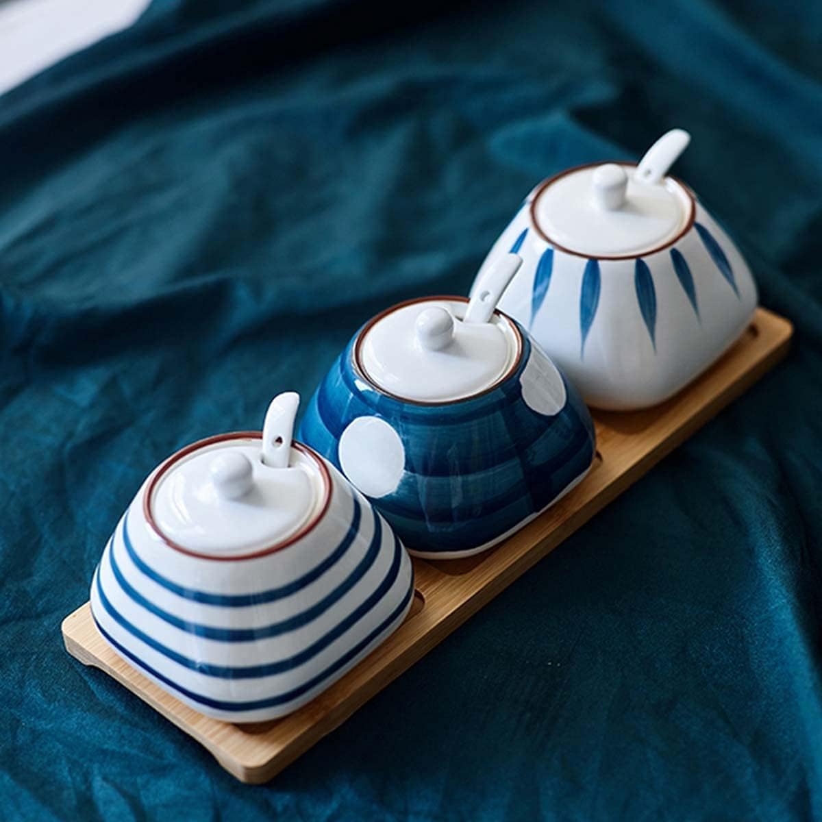 JOEBO Rawken Zuccheriera Vintage in Ceramica Dipinta a Mano con